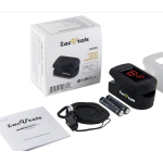 Zacurate 500 Series Fingertip Pulse Oximeter Blood Oxygen Saturation Monitor with Silicon Cover, Batteries and Lanyard (Royal Black)