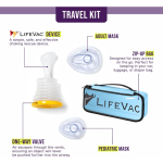 LifeVac Blue Travel Kit - Portable Suction Rescue Device, First Aid Kit for Kids and Adults, Portable Airway Suction Device for Children and Adults