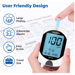 Metene TD-4116 Blood Glucose Monitor Kits, Blood Sugar Testing Kit, HSA/FSA 150 Test Strips + 150 Lancets + 1 Lancing Device + Control Solution, Large Display, Diabetes Testing for Home & Personal Use