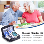 Metene TD-4116 Blood Glucose Monitor Kits, Blood Sugar Testing Kit, HSA/FSA 150 Test Strips + 150 Lancets + 1 Lancing Device + Control Solution, Large Display, Diabetes Testing for Home & Personal Use