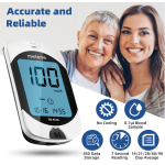 Metene TD-4116 Blood Glucose Monitor Kits, Blood Sugar Testing Kit, HSA/FSA 100 Test Strips + 100 Lancets + 1 Lancing Device + Control Solution, Large Display, Diabetes Testing for Home & Personal Use