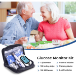 Metene TD-4116 Blood Glucose Monitor Kits, Blood Sugar Testing Kit, HSA/FSA 100 Test Strips + 100 Lancets + 1 Lancing Device + Control Solution, Large Display, Diabetes Testing for Home & Personal Use